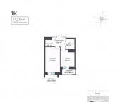 1-комн, 41 кв м, этаж 11/17 Комсомольский проезд, 10