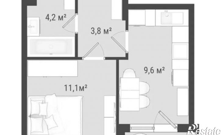 1-комн квартира Воткинское шоссе, 83 к2,  д. 83 к2