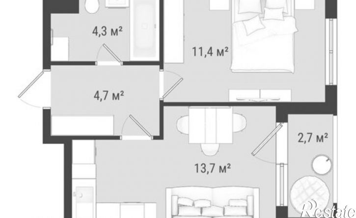 2-комн квартира Воткинское шоссе, 83 к2,  д. 83 к2