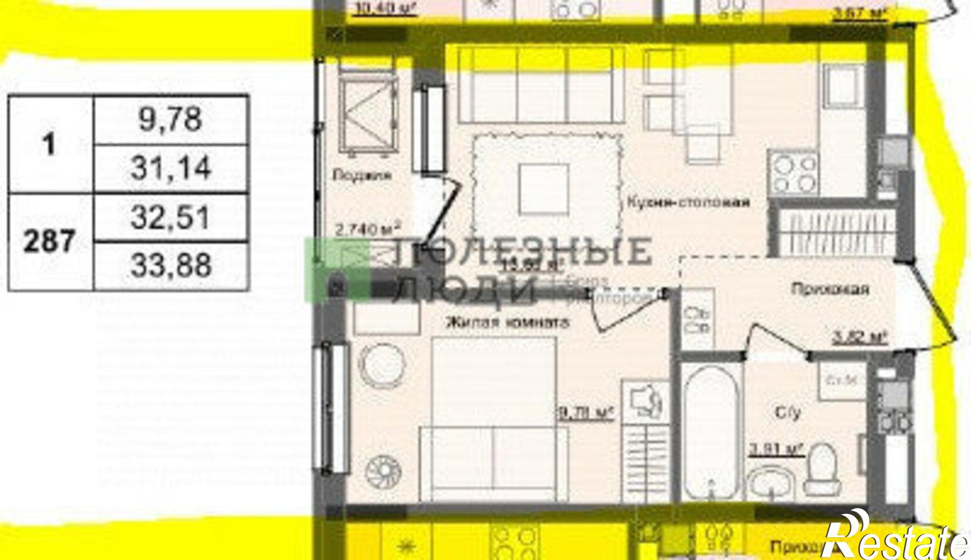 Купить квартиру за 4 000 000 рублей на улица 40 лет Победы, 89