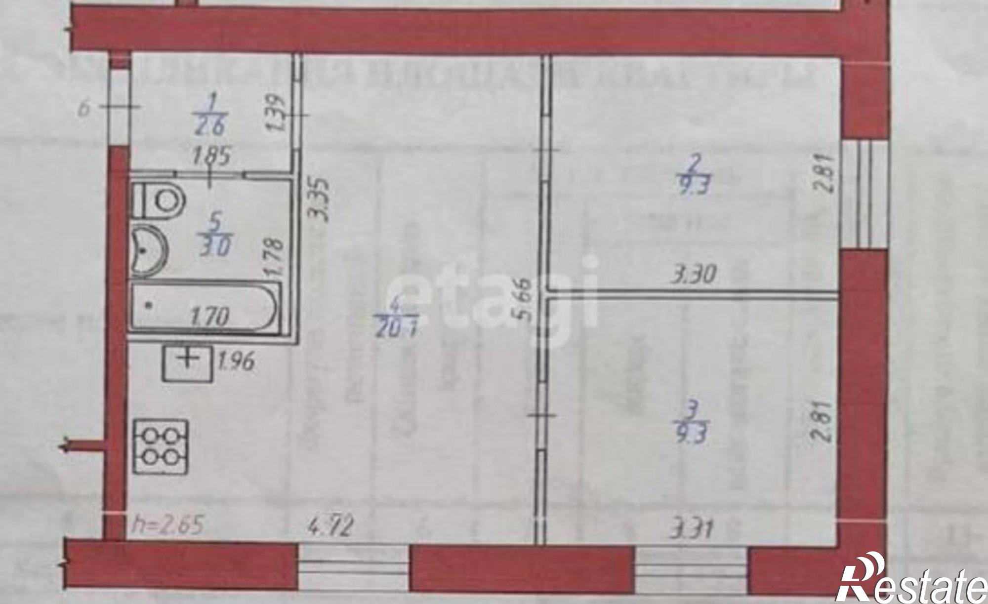 Купить квартиру за 3 100 000 рублей на ул 9 Января, 63