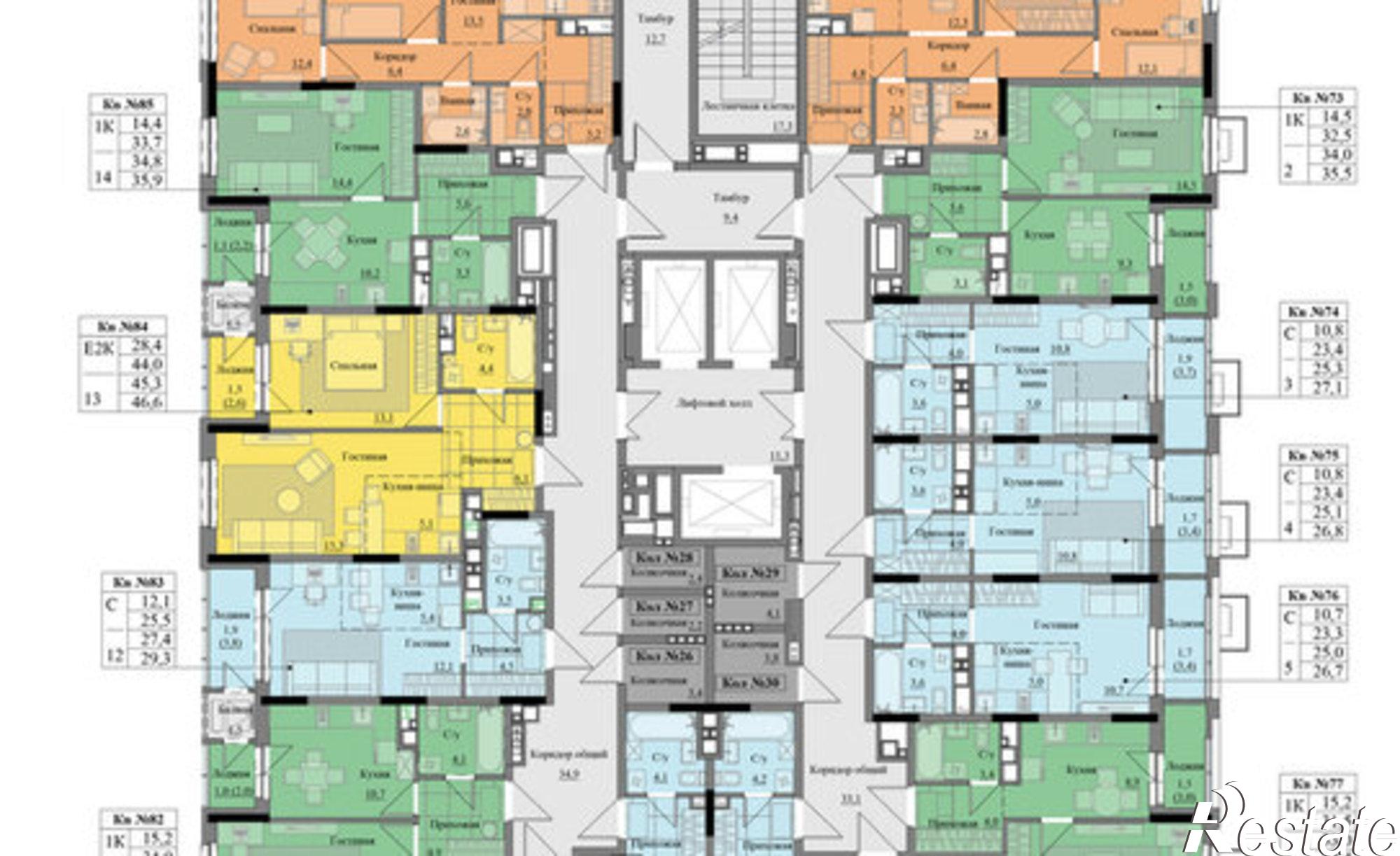 Купить квартиру за 4 460 300 рублей на жилой комплекс Краски Леса