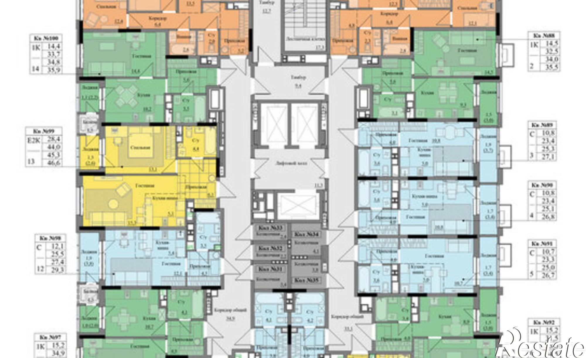 Купить квартиру за 4 278 000 рублей на жилой комплекс Краски Леса