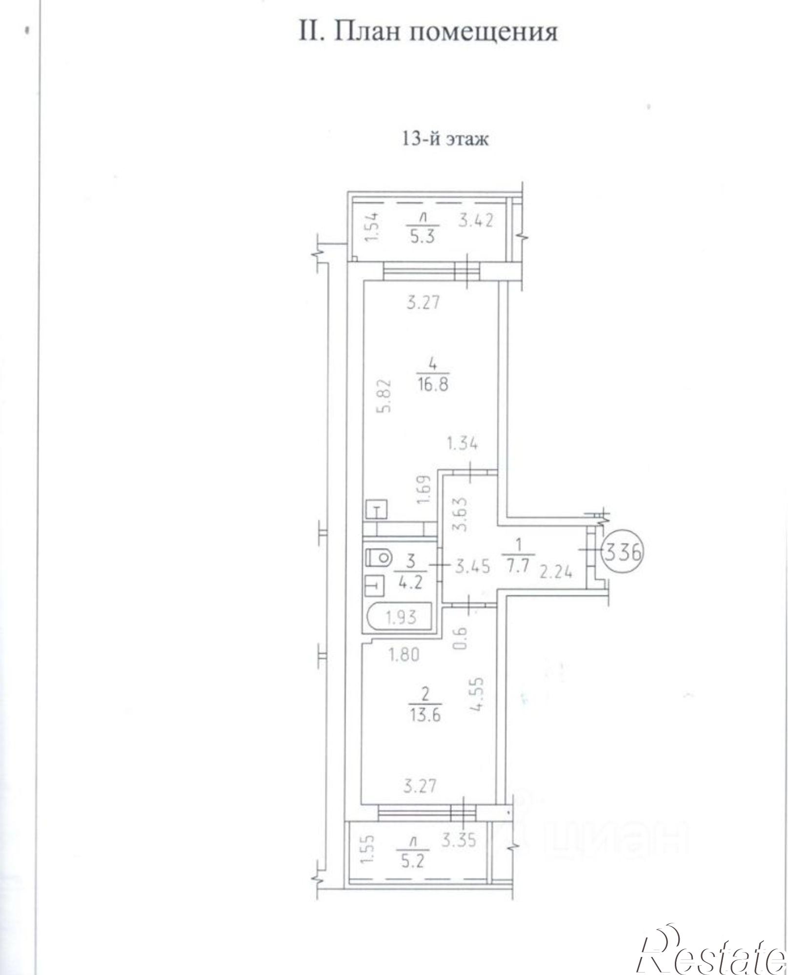 Купить квартиру за 7 100 000 рублей на Северный пер, 50
