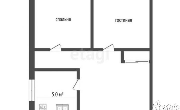 2-комн квартира ул Циолковского, 13,  д. 13