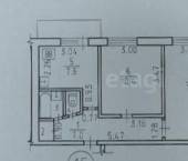 2-комн, 43кв м, этаж 4/9 ул Карла Маркса, 401