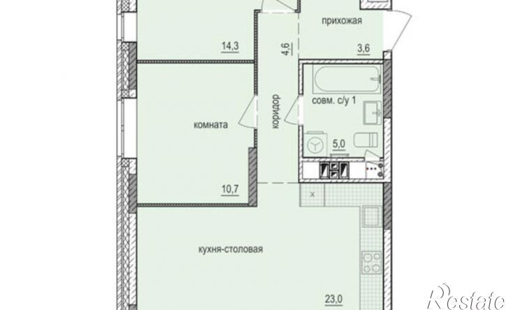 2-комн квартира в новом доме ул Песочная, 11,  д. 11