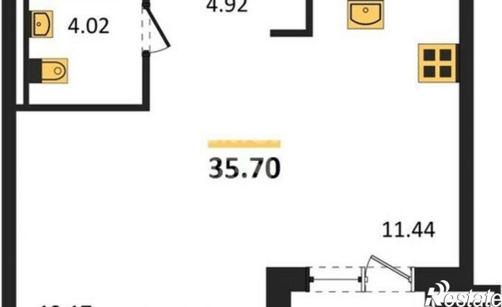 1-комн квартира улица Кунгурцева Е.М., 45 к1,  д. 45 к1
