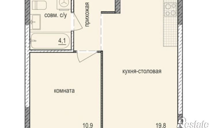 1-комн квартира в новом доме ул Песочная, 11,  д. 11