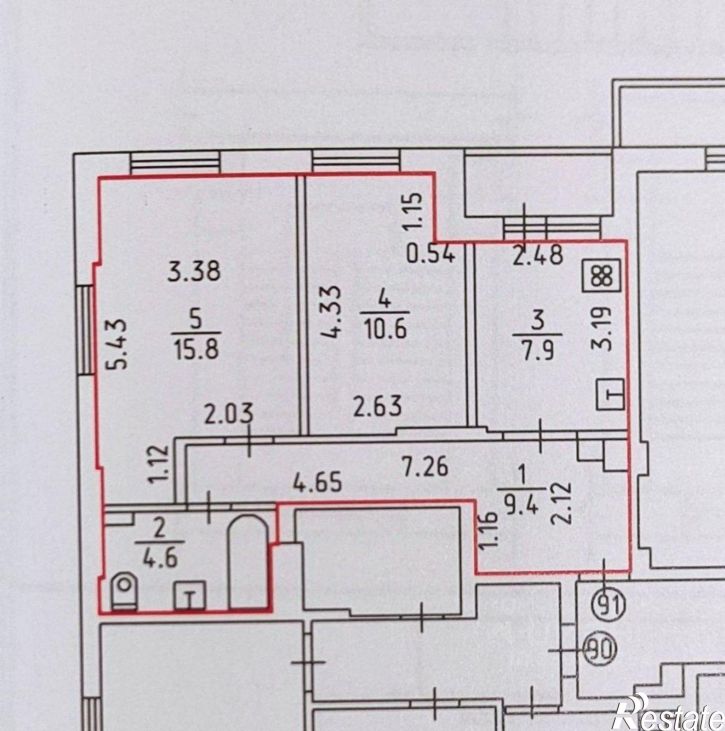 2-комн квартира ул им Татьяны Барамзиной, 7а,  д. 7а