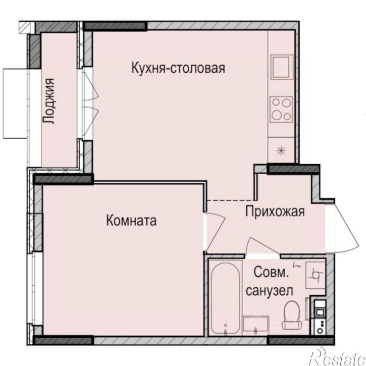 1-комн квартира в новом доме ул Васнецова, 1 1,  д. 1 1,  к. 1