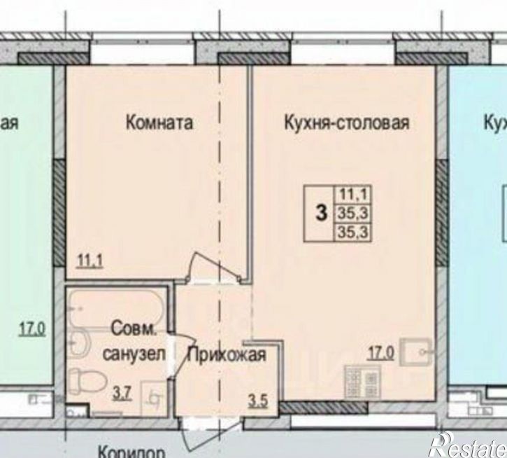 1-комн квартира Союзная улица, 163А к2,  д. 163А к2