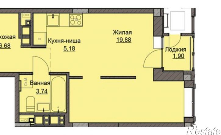 1-комн квартира улица Чехова, 46,  д. 46