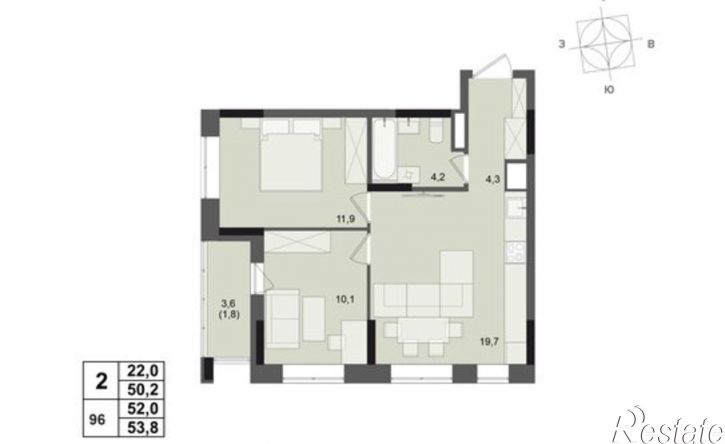 2-комн квартира в новом доме ул Леваневского, 25,  д. 25