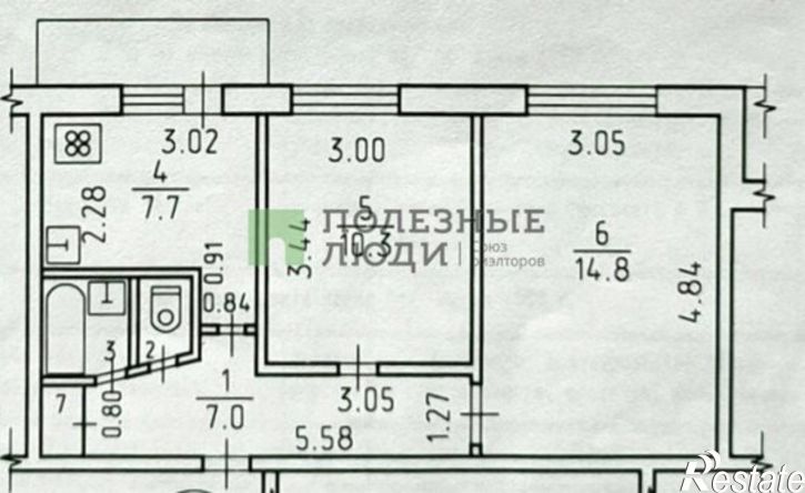2-комн квартира ул Новостроительная, 35,  д. 35