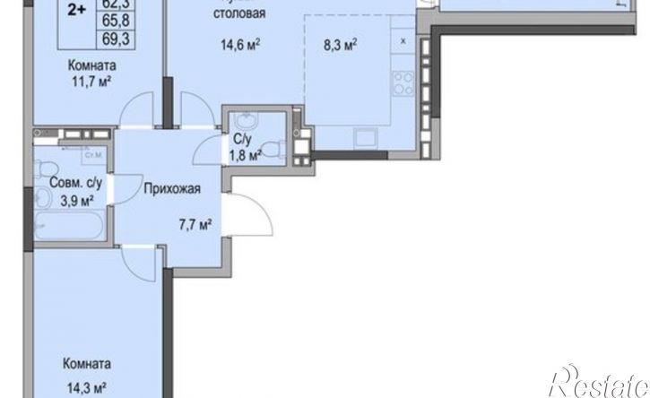 2-комн квартира Ботеневский пер, 30,  д. 30