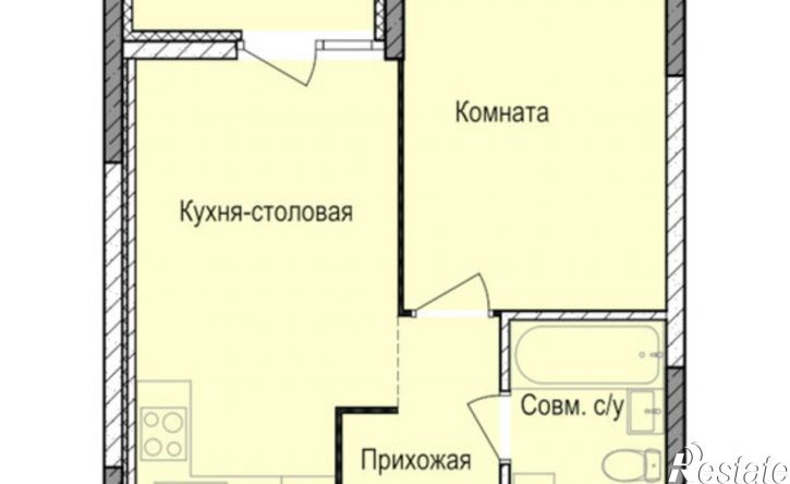 1-комн квартира в новом доме Ижевск, жилой район Автопроизводство, ЖК Норвежский лес, 20