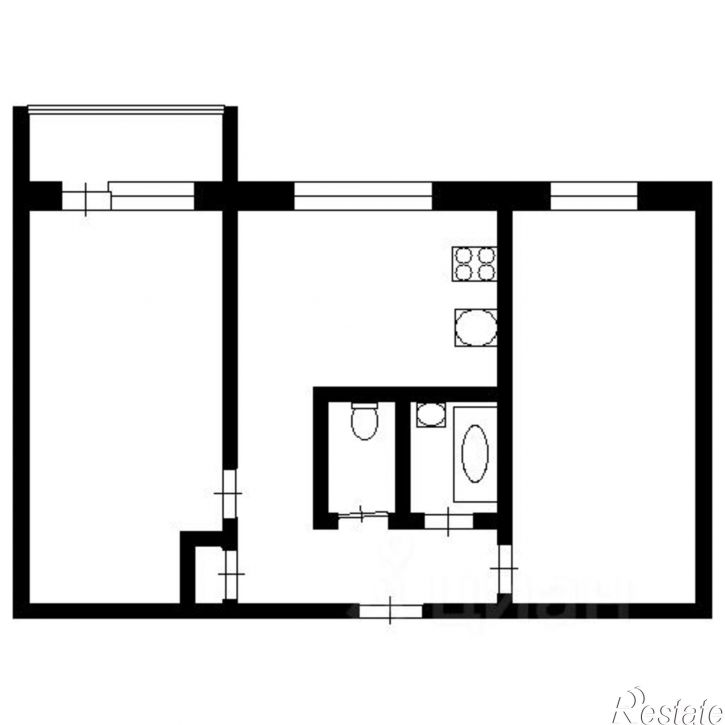 2-комн квартира ул Баранова, 83,  д. 83