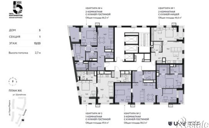 2-комн квартира в новом доме ул Кирова, 120А,  д. 120А