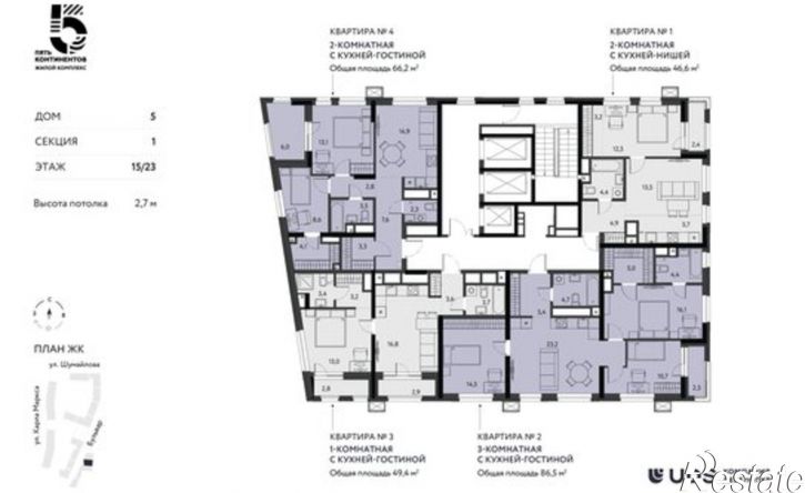 2-комн квартира в новом доме ул Кирова, 120А,  д. 120А