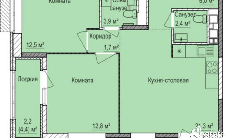 2-комн квартира в новом доме ул Буммашевская, 32,  д. 32
