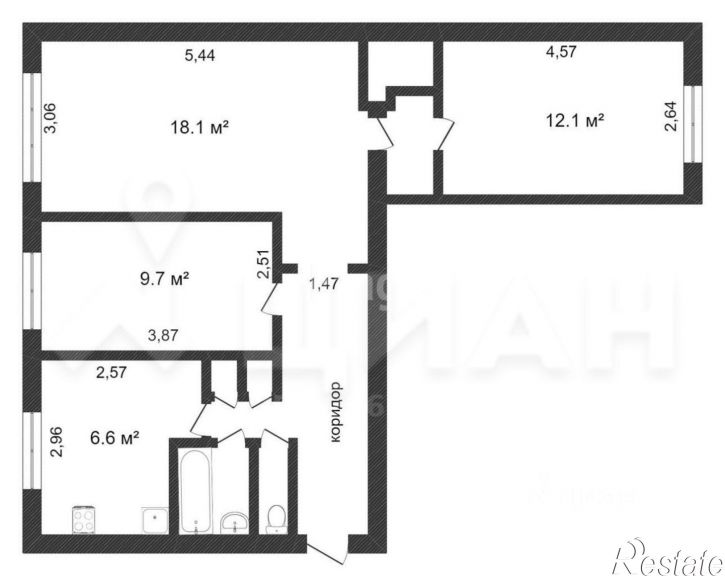 3-комн квартира ул Карла Маркса, 436,  д. 436
