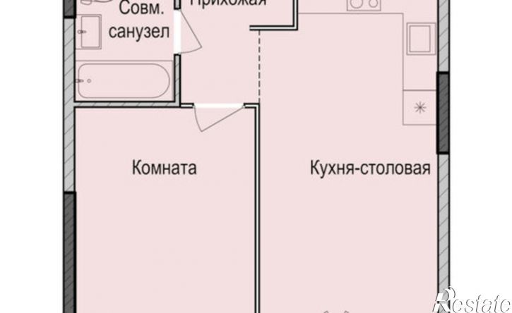 1-комн квартира в новом доме ул Васнецова, 2/27,  д. 2/27