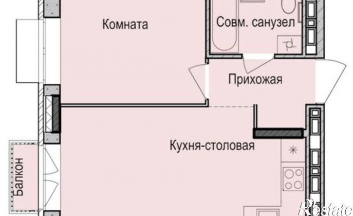 1-комн квартира в новом доме ул Васнецова, 2/27,  д. 2/27
