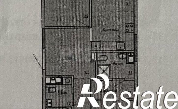 3-комн квартира улица Холмогорова, 109,  д. 109
